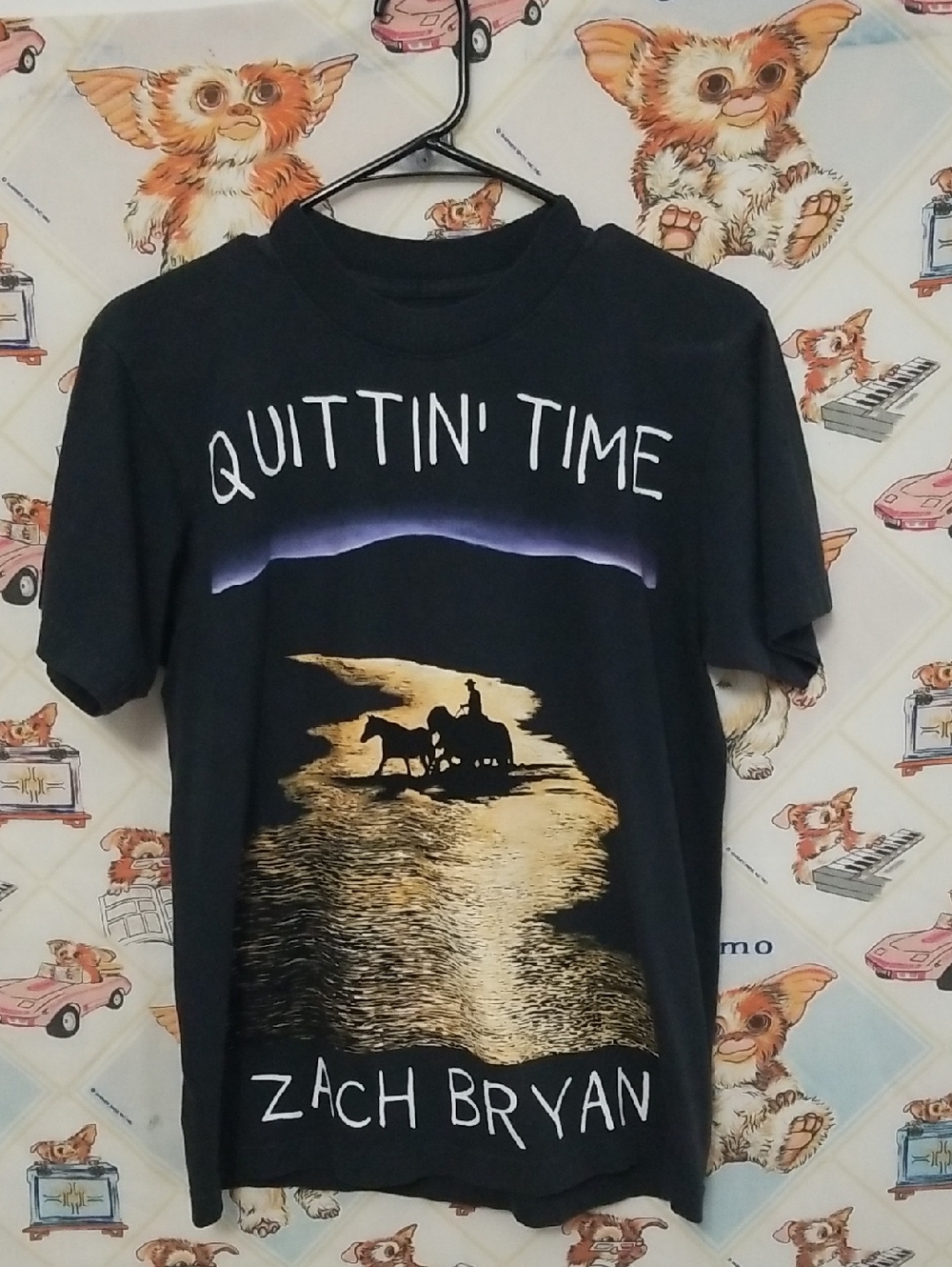Zach Bryan 2024 Quittin’ Time Tour T-Shirt Black Size Small